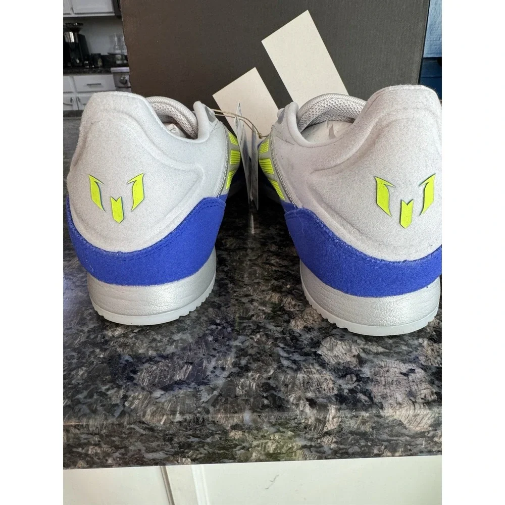 NEW adidas F50 Freestyle 24 Messi Silver Metallic Blue. Size Men 10 Ladies‎ 11